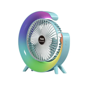 Desktop Mute 3-speed Fan Night Light